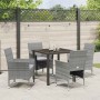 Conjunto de Comedor de Jardín 5 pcs Gris ratán sintético en Sillas de jardín | Comprar online en Foru.es
