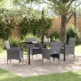 Conjunto de Comedor de Jardín 5 pcs Gris ratán sintético en Sillas de jardín | Comprar online en Foru.es