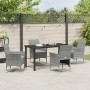 Conjunto de Comedor de Jardín 5 pcs Gris ratán sintético en Sillas de jardín | Comprar online en Foru.es