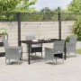 Conjunto de Comedor de Jardín 5 pcs Gris ratán sintético en Sillas de jardín | Comprar online en Foru.es