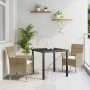Conjunto de Comedor de Jardín 3 pcs Beige ratán sintético en Sillas de jardín | Comprar online en Foru.es
