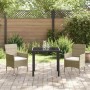 Conjunto de Comedor de Jardín 3 pcs Beige ratán sintético en Sillas de jardín | Comprar online en Foru.es