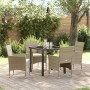 Conjunto de Comedor de Jardín 5 pcs Beige ratán sintético en Sillas de jardín | Comprar online en Foru.es