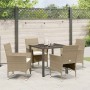 Conjunto de Comedor de Jardín 5 pcs Beige ratán sintético en Sillas de jardín | Comprar online en Foru.es