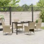 Conjunto de Comedor de Jardín 5 pcs Beige ratán sintético en Sillas de jardín | Comprar online en Foru.es