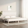 Estructura de cama madera maciza blanco 200x200 cm de vidaXL, Camas y somieres - Ref: Foro24-3104889, Precio: 142,68 €, Descu...