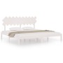 Estructura de cama madera maciza blanco 200x200 cm de vidaXL, Camas y somieres - Ref: Foro24-3104889, Precio: 142,68 €, Descu...