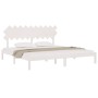Estructura de cama madera maciza blanco 200x200 cm de vidaXL, Camas y somieres - Ref: Foro24-3104889, Precio: 142,68 €, Descu...
