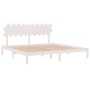 Estructura de cama madera maciza blanco 200x200 cm de vidaXL, Camas y somieres - Ref: Foro24-3104889, Precio: 142,68 €, Descu...