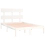Estructura de cama madera maciza blanca 120x200 cm de vidaXL, Camas y somieres - Ref: Foro24-3104669, Precio: 111,71 €, Descu...