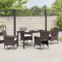 Conjunto de Comedor de Jardín 5 pcs Marrón ratán sintético en Sillas de jardín | Comprar online en Foru.es
