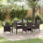 Conjunto de Comedor de Jardín 5 pcs Marrón ratán sintético en Sillas de jardín | Comprar online en Foru.es