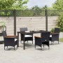 Conjunto de Comedor de Jardín 5 pcs Negro ratán sintético en Sillas de jardín | Comprar online en Foru.es