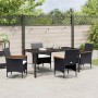 Conjunto de Comedor de Jardín 5 pcs Negro ratán sintético en Sillas de jardín | Comprar online en Foru.es