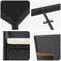 Conjunto de Comedor de Jardín 5 pcs Negro ratán sintético en Sillas de jardín | Comprar online en Foru.es