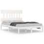 Estructura de cama madera maciza blanco 200x200 cm de vidaXL, Camas y somieres - Ref: Foro24-3104759, Precio: 138,12 €, Descu...