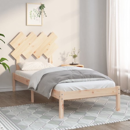 Estructura de cama madera maciza 90x200 cm de vidaXL, Camas y somieres - Ref: Foro24-3104853, Precio: 79,05 €, Descuento: %