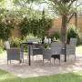 Conjunto de Comedor de Jardín 5 pcs Gris ratán sintético en Sillas de jardín | Comprar online en Foru.es