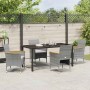 Conjunto de Comedor de Jardín 5 pcs Gris ratán sintético en Sillas de jardín | Comprar online en Foru.es