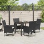 Conjunto de Comedor de Jardín 5 pcs Negro ratán sintético en Sillas de jardín | Comprar online en Foru.es
