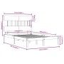 Estructura de cama de madera maciza 120x200 cm de vidaXL, Camas y somieres - Ref: Foro24-3104733, Precio: 106,56 €, Descuento: %