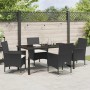 Conjunto de Comedor de Jardín 5 pcs Negro ratán sintético en Sillas de jardín | Comprar online en Foru.es