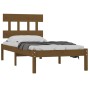 Estructura de cama madera maciza marrón miel 100x200 cm de vidaXL, Camas y somieres - Ref: Foro24-3104731, Precio: 99,79 €, D...