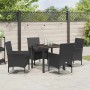 Conjunto de Comedor de Jardín 5 pcs Negro ratán sintético en Sillas de jardín | Comprar online en Foru.es
