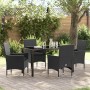 Conjunto de Comedor de Jardín 5 pcs Negro ratán sintético en Sillas de jardín | Comprar online en Foru.es