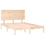 Estructura de cama madera maciza de pino 120x200 cm de vidaXL, Camas y somieres - Ref: Foro24-3104798, Precio: 119,40 €, Desc...