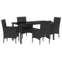 Conjunto de Comedor de Jardín 5 pcs Negro ratán sintético en Sillas de jardín | Comprar online en Foru.es