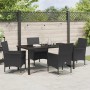 Conjunto de Comedor de Jardín 5 pcs Negro ratán sintético en Sillas de jardín | Comprar online en Foru.es