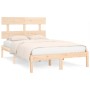Estructura de cama madera maciza de pino 120x200 cm de vidaXL, Camas y somieres - Ref: Foro24-3104668, Precio: 105,67 €, Desc...