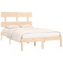 Estructura de cama madera maciza de pino 120x200 cm de vidaXL, Camas y somieres - Ref: Foro24-3104668, Precio: 105,67 €, Desc...