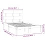 Estructura de cama madera maciza de pino 120x200 cm de vidaXL, Camas y somieres - Ref: Foro24-3104668, Precio: 105,67 €, Desc...