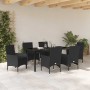 Conjunto de Comedor de Jardín 7 pcs Negro ratán sintético en Sillas de jardín | Comprar online en Foru.es