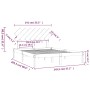 Estructura de cama madera maciza blanco 140x200 cm de vidaXL, Camas y somieres - Ref: Foro24-3104869, Precio: 122,67 €, Descu...