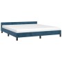 Estructura cama con cabecero terciopelo azul oscuro 180x200 cm de vidaXL, Camas y somieres - Ref: Foro24-347589, Precio: 132,...