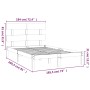 Estructura de cama madera maciza blanco Supe King 180x200 cm de vidaXL, Camas y somieres - Ref: Foro24-3104689, Precio: 139,4...