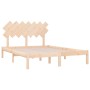 Estructura de cama de madera maciza 120x200 cm de vidaXL, Camas y somieres - Ref: Foro24-3104863, Precio: 107,76 €, Descuento: %