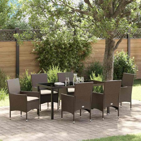 Conjunto de Comedor de Jardín 7 pcs Marrón ratán sintético en Sillas de jardín | Comprar online en Foru.es
