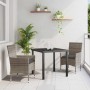 Conjunto de Comedor de Jardín 3 pcs Gris ratán sintético en Sillas de jardín | Comprar online en Foru.es