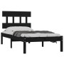 Estructura de cama madera maciza negra 100x200 cm de vidaXL, Camas y somieres - Ref: Foro24-3104732, Precio: 119,25 €, Descue...