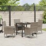 Conjunto de Comedor de Jardín 5 pcs Gris ratán sintético en Sillas de jardín | Comprar online en Foru.es