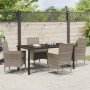 Conjunto de Comedor de Jardín 5 pcs Gris ratán sintético en Sillas de jardín | Comprar online en Foru.es