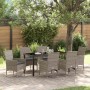 Conjunto de Comedor de Jardín 7 pcs Gris ratán sintético en Sillas de jardín | Comprar online en Foru.es