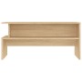 Mesa de centro madera de ingeniería roble Sonoma 90x55x42,5 cm de vidaXL, Mesas de centro - Ref: Foro24-834280, Precio: 52,82...