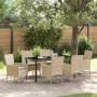 Conjunto de Comedor de Jardín 7 pcs Beige ratán sintético en Sillas de jardín | Comprar online en Foru.es