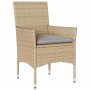 Conjunto de Comedor de Jardín 7 pcs Beige ratán sintético en Sillas de jardín | Comprar online en Foru.es