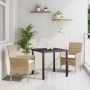 Conjunto de Comedor de Jardín 3 pcs Beige ratán sintético en Sillas de jardín | Comprar online en Foru.es